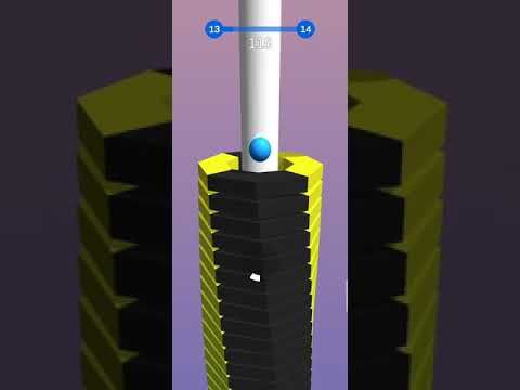Video guide by apple gamer: Happy Stack Ball Level 13 #happystackball
