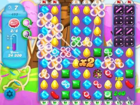Video guide by skillgaming: Candy Crush Soda Saga Level 495 #candycrushsoda