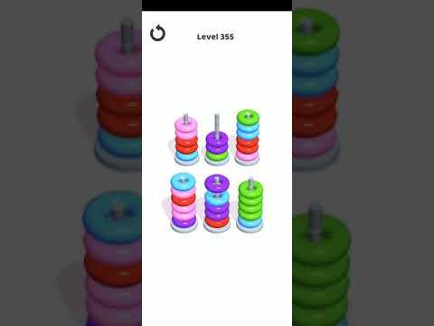 Video guide by Go Answer: Hoop Stack Level 355 #hoopstack