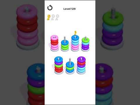 Video guide by Mobile games: Hoop Stack Level 129 #hoopstack