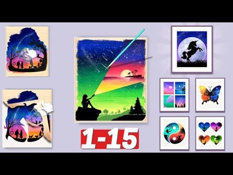 Video guide by HOTGAMES: Silhouette Art Level 1-15 #silhouetteart