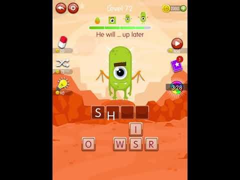 Video guide by Scary Talking Head: Word Monsters Level 72 #wordmonsters