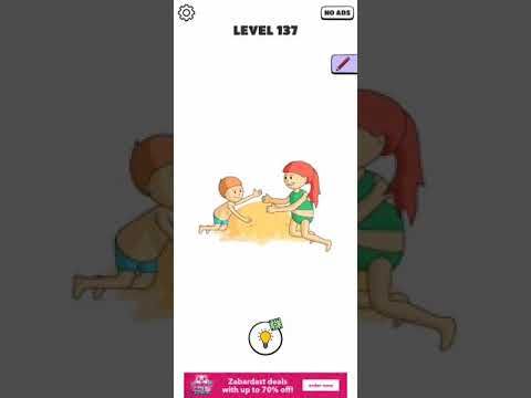 Video guide by Chaker Gamer: Draw a Line: Tricky Brain Test Level 137 #drawaline