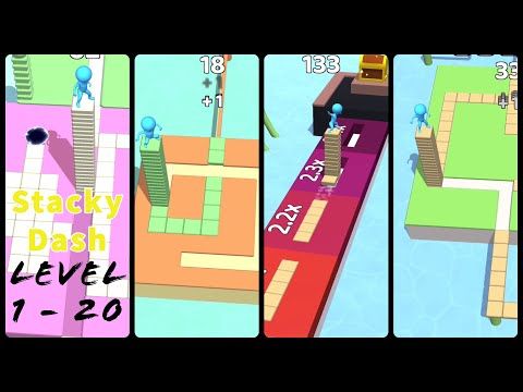 Video guide by I Am Vamp: Stacky Dash Level 1-20 #stackydash