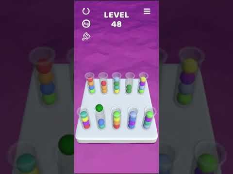 Video guide by Mobile games: Sort It 3D Level 48 #sortit3d