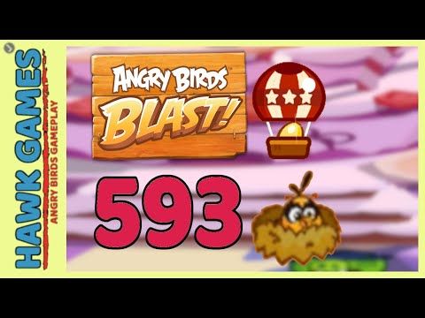 Video guide by Angry Birds Gameplay: Angry Birds Blast Level 593 #angrybirdsblast