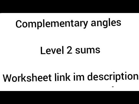 Video guide by AIIMIIT: Complementary Level 2 #complementary