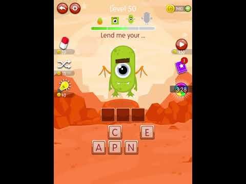 Video guide by Scary Talking Head: Word Monsters Level 50 #wordmonsters