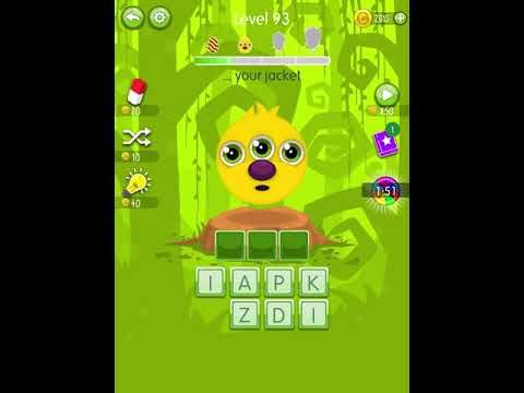 Video guide by Scary Talking Head: Word Monsters Level 93 #wordmonsters
