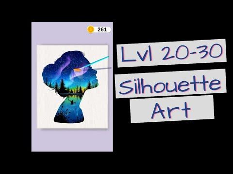 Video guide by Bigundes World: Silhouette Art Level 20-30 #silhouetteart