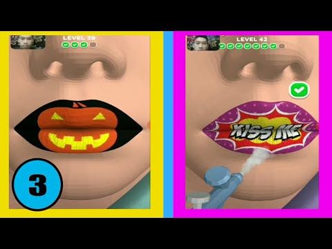 Video guide by Skip this Game: Lip Art 3D Level 36-45 #lipart3d