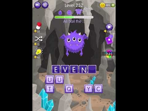 Video guide by Scary Talking Head: Word Monsters Level 252 #wordmonsters