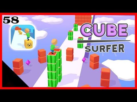 Video guide by Jawed Gamer: Cube Surfer! Level 58 #cubesurfer