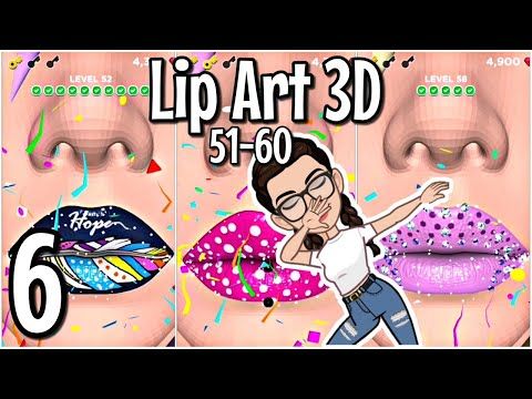 Video guide by YeyisPlay: Lip Art 3D Level 51 #lipart3d