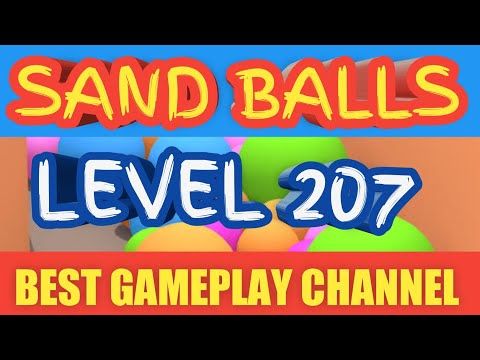 Video guide by LOOKUP GAMING: Sand Balls Level 207 #sandballs