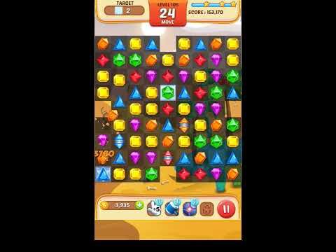 Video guide by Apps Walkthrough Tutorial: Jewel Match King Level 105 #jewelmatchking