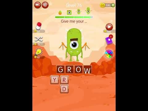 Video guide by Scary Talking Head: Word Monsters Level 76 #wordmonsters