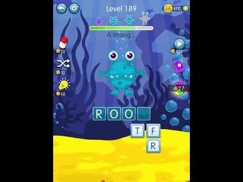Video guide by Scary Talking Head: Word Monsters Level 189 #wordmonsters