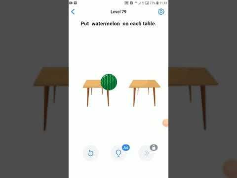Video guide by Brain Games solutions: Watermelon Level 79 #watermelon