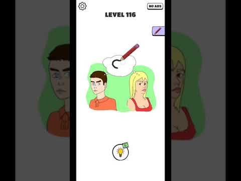 Video guide by puzzlesolver: Draw a Line: Tricky Brain Test Level 111 #drawaline
