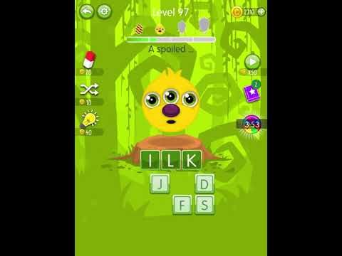 Video guide by Scary Talking Head: Word Monsters Level 97 #wordmonsters