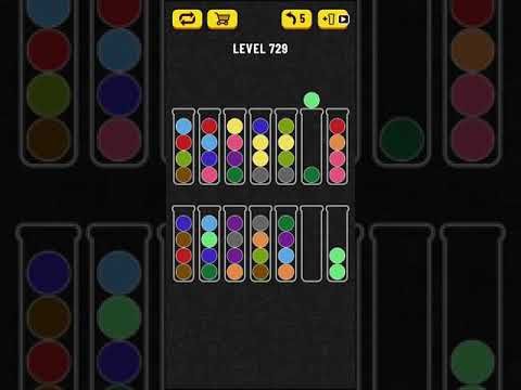 Video guide by Mobile games: Ball Sort Puzzle Level 729 #ballsortpuzzle