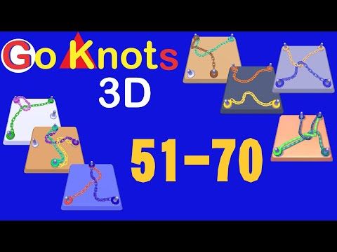 Video guide by Cat Shabo: Go Knots 3D Level 51-70 #goknots3d