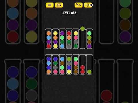 Video guide by Mobile games: Ball Sort Puzzle Level 853 #ballsortpuzzle
