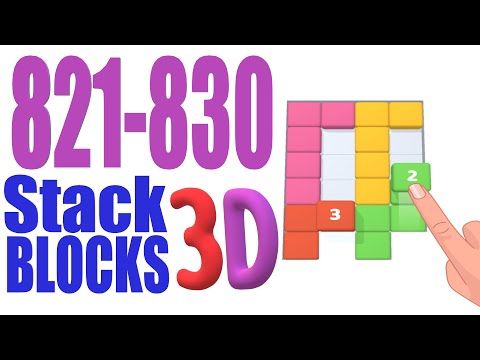 Video guide by Cat Shabo: Stack Blocks 3D Level 821 #stackblocks3d