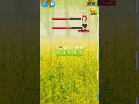 Video guide by RebelYelliex: Word Serene Guess Level 85 #wordsereneguess