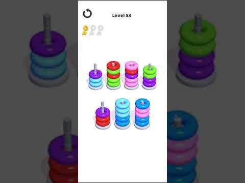 Video guide by Mobile games: Hoop Stack Level 53 #hoopstack