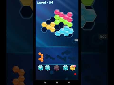 Video guide by ETPC EPIC TIME PASS CHANNEL: Block! Hexa Puzzle Level 54 #blockhexapuzzle