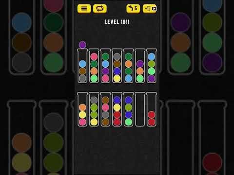 Video guide by Mobile games: Ball Sort Puzzle Level 1011 #ballsortpuzzle