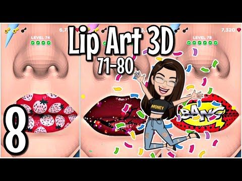 Video guide by YeyisPlay: Lip Art 3D Level 71 #lipart3d