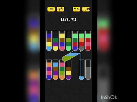 Video guide by Mobile Games: Water Sort Puzzle Level 713 #watersortpuzzle