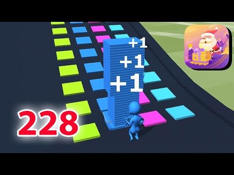 Video guide by DroidWalkthroughGamingTV: Stack Colors! Level 228 #stackcolors