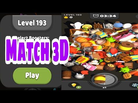 Video guide by Chabelita Mhakulit: Match 3D Level 193 #match3d