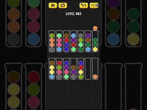 Video guide by Mobile games: Ball Sort Puzzle Level 983 #ballsortpuzzle