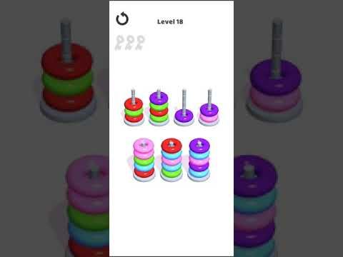 Video guide by Mobile games: Hoop Stack Level 18 #hoopstack