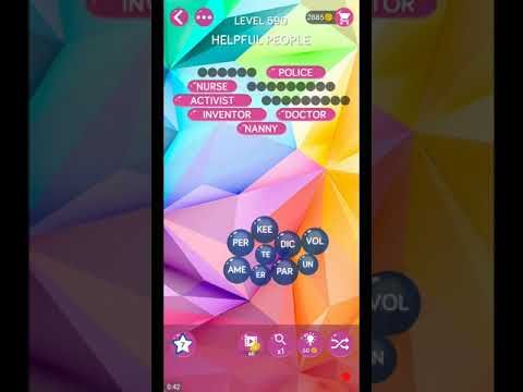 Video guide by ETPC EPIC TIME PASS CHANNEL: Word Pearls Level 590 #wordpearls
