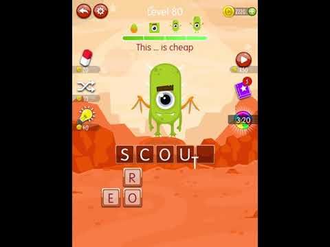 Video guide by Scary Talking Head: Word Monsters Level 80 #wordmonsters