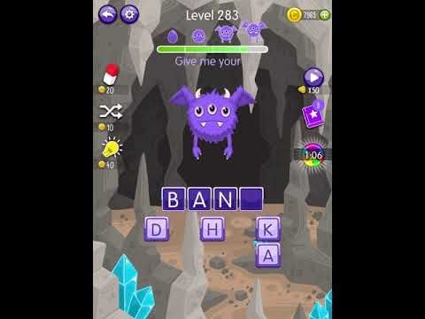 Video guide by Scary Talking Head: Word Monsters Level 283 #wordmonsters
