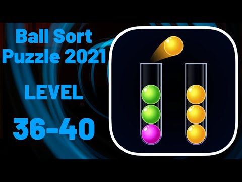 Video guide by ZCN Games: Ball Sort Puzzle 2021 Level 36-40 #ballsortpuzzle
