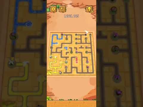 Video guide by HelpingHand: Water Connect Puzzle Level 245 #waterconnectpuzzle