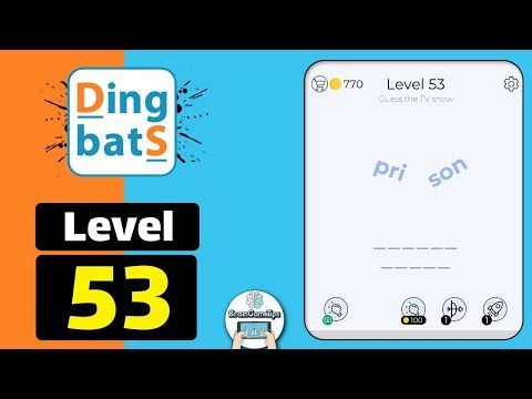 Video guide by BrainGameTips: Dingbats! Level 53 #dingbats