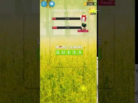 Video guide by RebelYelliex: Word Serene Guess Level 80 #wordsereneguess