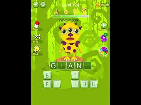 Video guide by Scary Talking Head: Word Monsters Level 124 #wordmonsters
