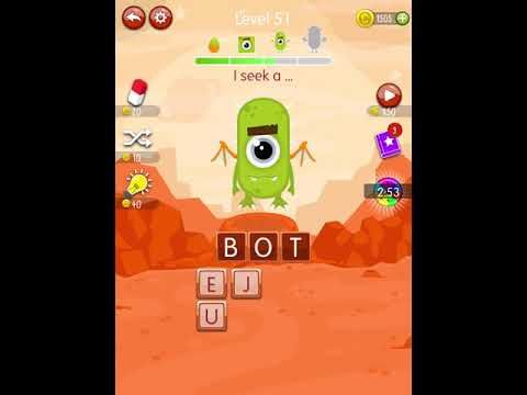 Video guide by Scary Talking Head: Word Monsters Level 51 #wordmonsters