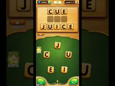 Video guide by ETPC EPIC TIME PASS CHANNEL: Bible Word Puzzle Chapter 7 - Level 1 #biblewordpuzzle