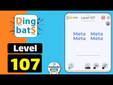 Video guide by BrainGameTips: Dingbats! Level 107 #dingbats